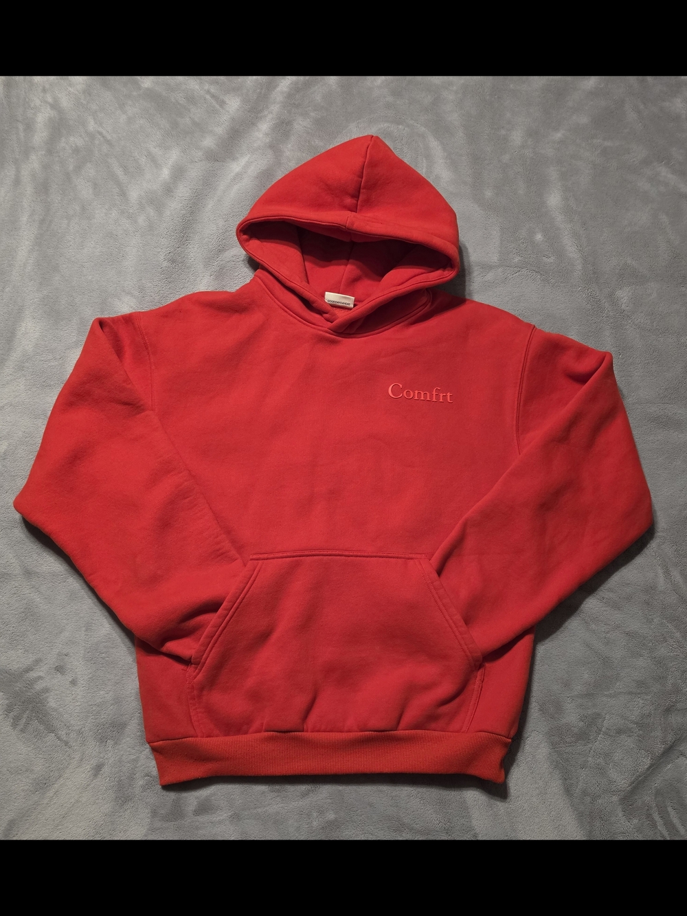 Comfort Red Pullover Hoodie - Men's
